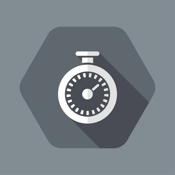 单个孤立的计时器图标矢量插画 — 图库矢量图片