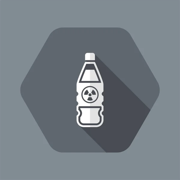 孤立核ボトルアイコンのベクトル図 — ストックベクタ