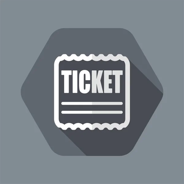 Vektorillustration des einzelnen, isolierten Tiket-Symbols — Stockvektor