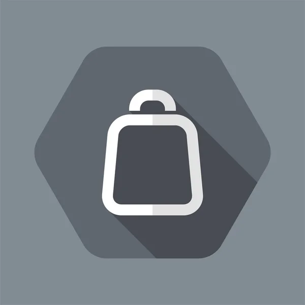 Vectorillustratie van enkele geïsoleerde zak pictogram — Stockvector