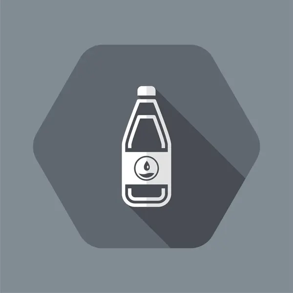 Ilustración vectorial del icono de una botella líquida aislada — Vector de stock