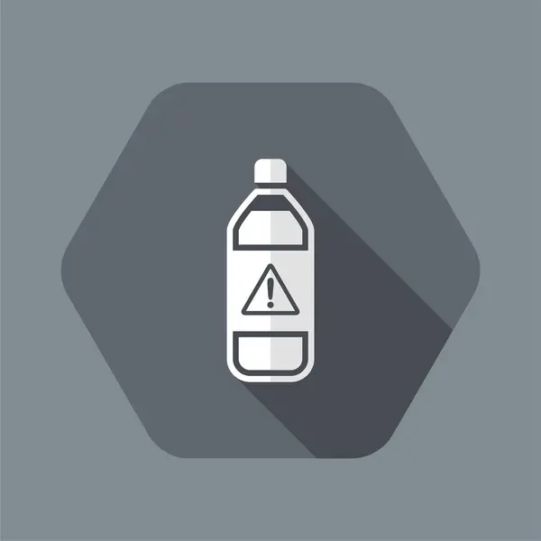 Ilustración vectorial del icono aislado de la botella peligrosa — Vector de stock
