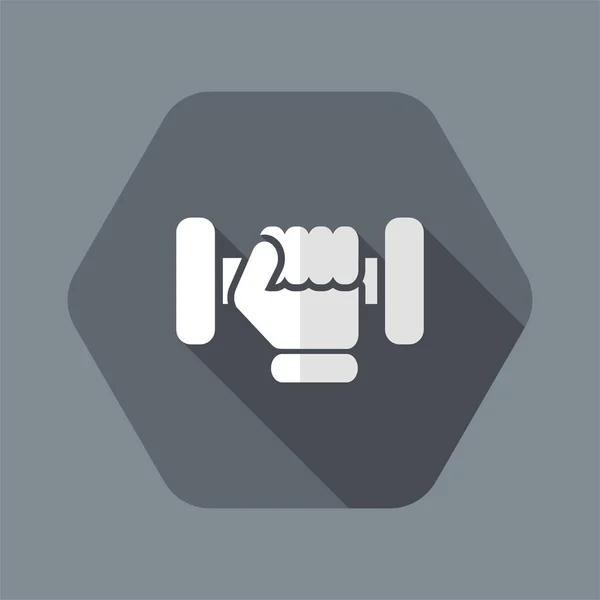 Vector illustration of single isolated gym icon — Stock Vector