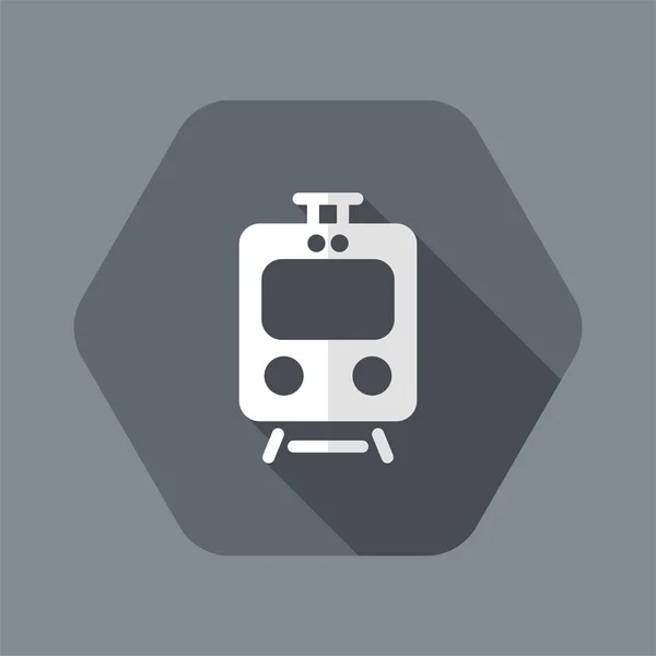 Illustration vectorielle de l'icône d'un train isolé — Image vectorielle