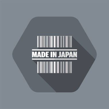 vektör çizim Japonya kutsal kişilerin resmi içinde yapılan tek izole