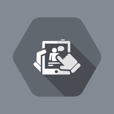 Tablet üzerinde sohbet