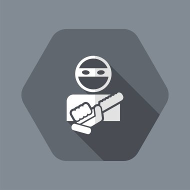 Silahlı haydut simgesi