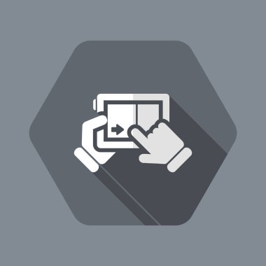 dokunmatik sürgülü simgesi