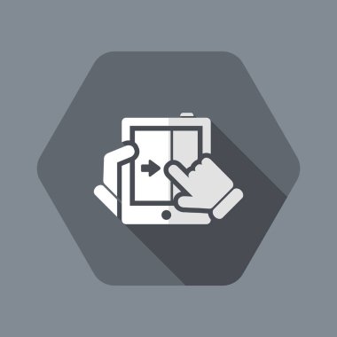 dokunmatik sürgülü simgesi