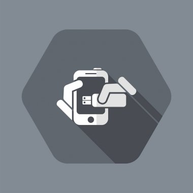 Akıllı telefon depolama simgesi