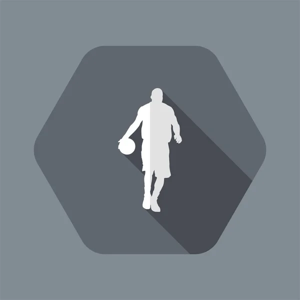 Ilustración vectorial de un icono de baloncesto aislado — Vector de stock