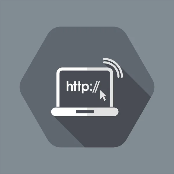 Ilustración vectorial de un único icono aislado de http — Archivo Imágenes Vectoriales