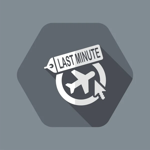 Last minute link pictogram — Stockvector
