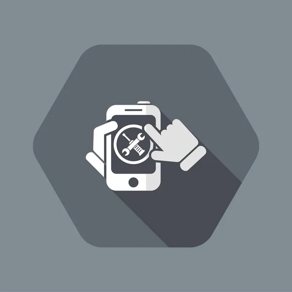 Icône de réglage Smartphone — Image vectorielle