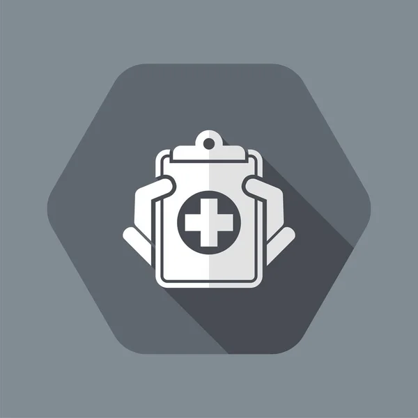 Icono de registros médicos — Vector de stock