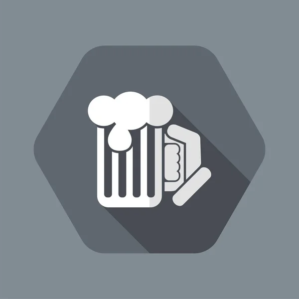 Bierpul - Vector platte pictogram — Stockvector