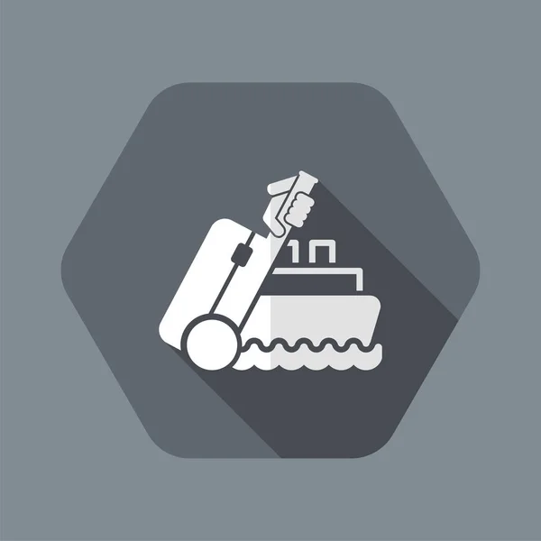 Cestování lodí — Stockový vektor
