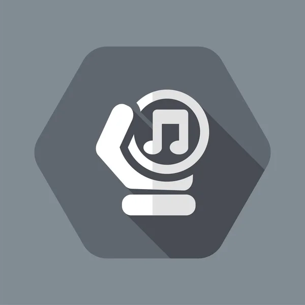 Icono de la nota musical — Stockvector