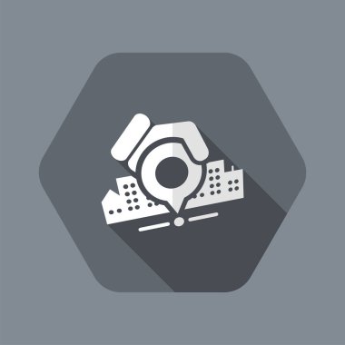 şehir haritası simgesini