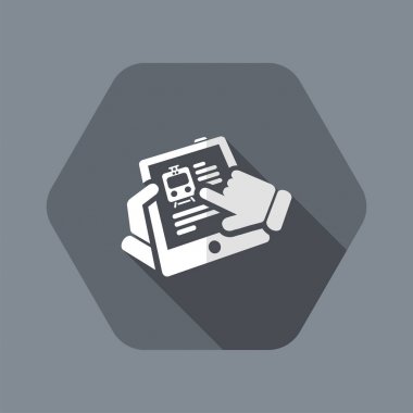 Tren Web sitesinde tablet simgesi