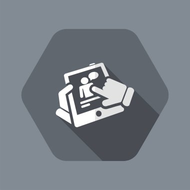 Tablet üzerinde sohbet