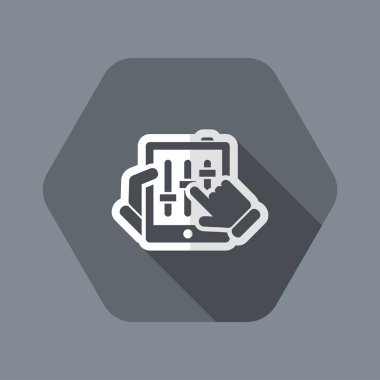 dokunmatik ekran karıştırıcı simgesini