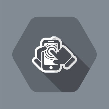 akıllı telefon dokunmatik ekran simgesi