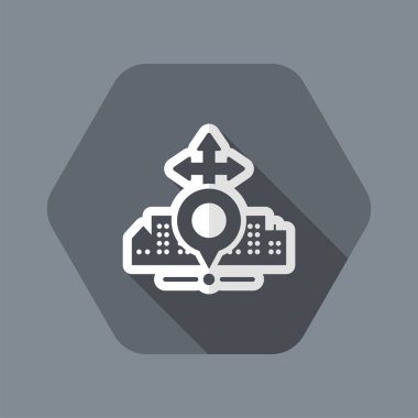 şehir haritası simgesini