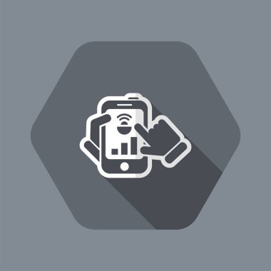 akıllı telefon bağlantı simgesi