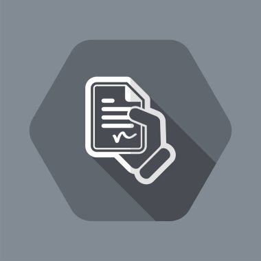 imzalı belge simgesi