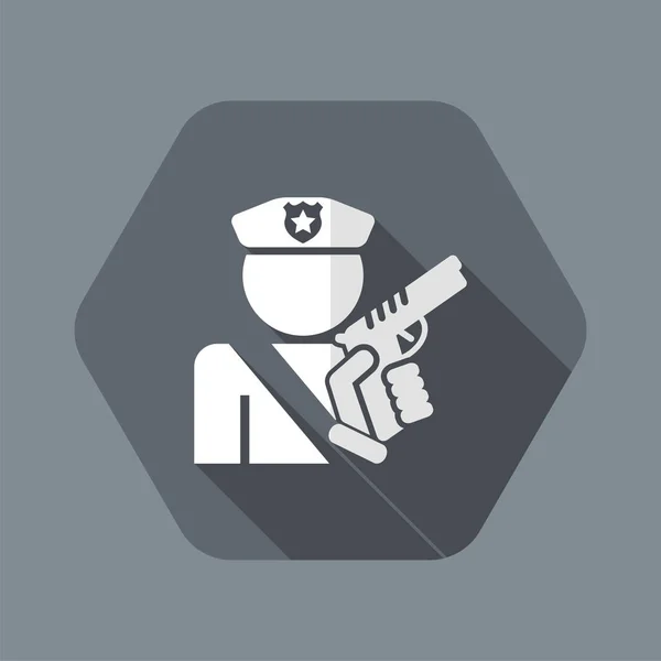 Icono de policía — Vector de stock