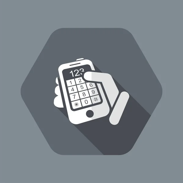 Smartphone oproep — Stockvector