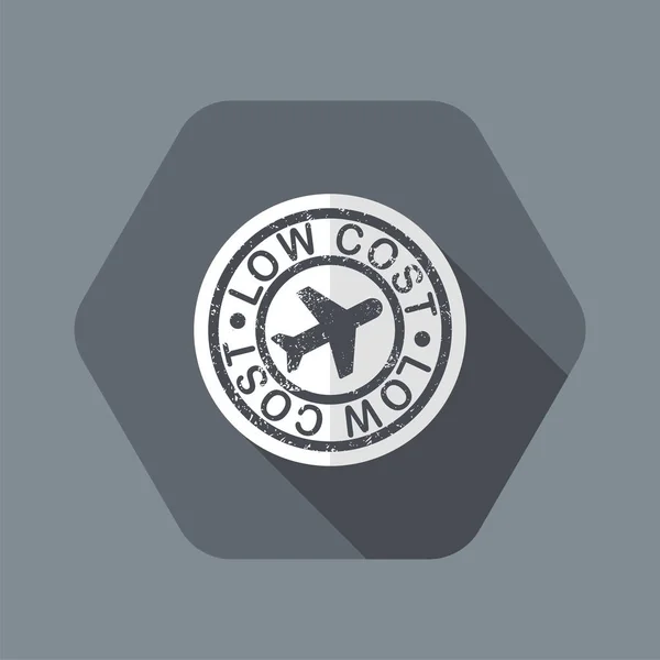 Lowcost aerolinií ikona — Stockový vektor