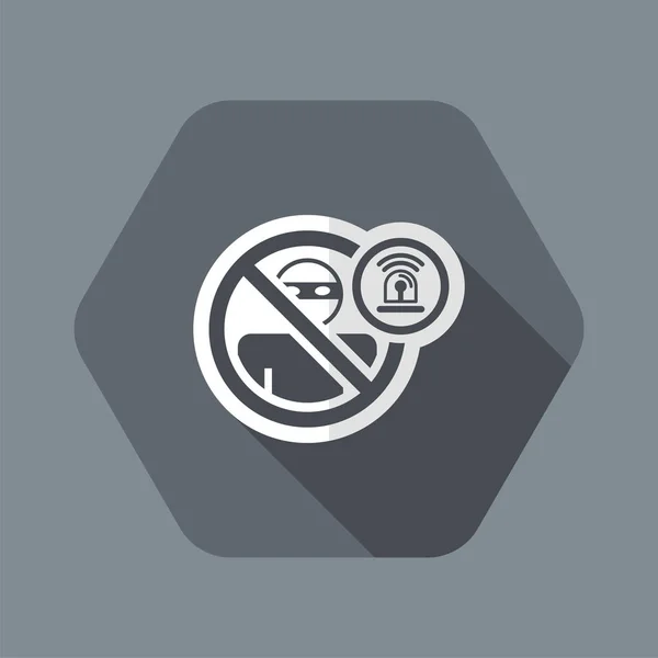 Thief alarm icon — Stock Vector