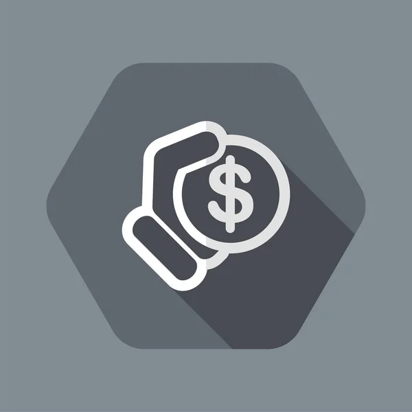 Pengar ikon illustration — Stock vektor