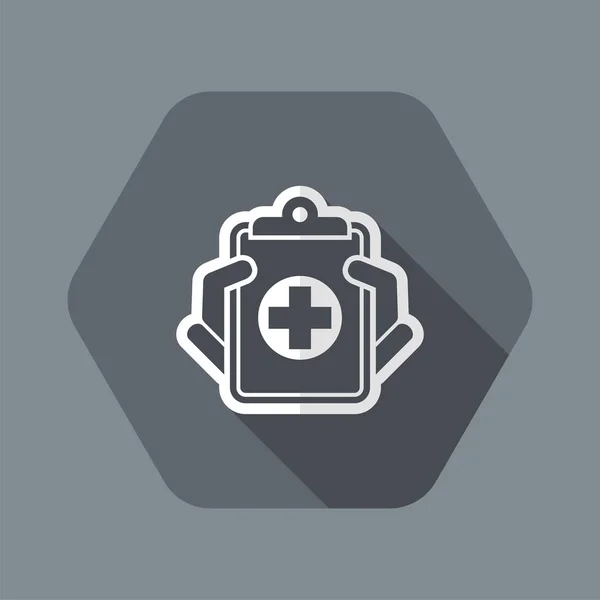 Icono de registros médicos — Vector de stock