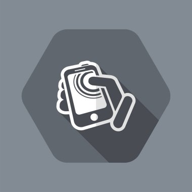akıllı telefon dokunmatik ekran simgesi
