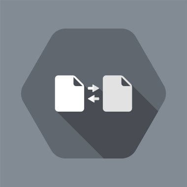 Veri aktarımı - Minimal düz simgesi