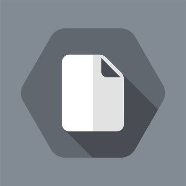 Yeni boş belge - Minimal düz simgesi