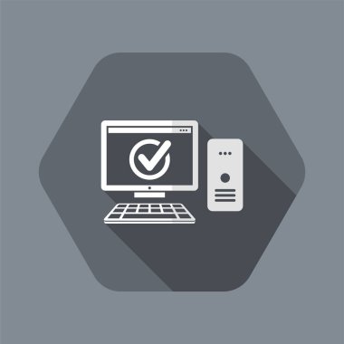 Bilgisayar - düz denetimi en az simgesi