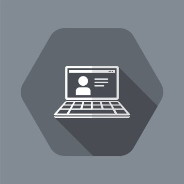 Bilgisayar hesabı - düz en az simgesi