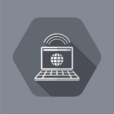 Web bağlantısı - düz en az simgesi