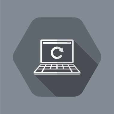 Bilgisayar güncelleştirmelerini - düz en az simgesi