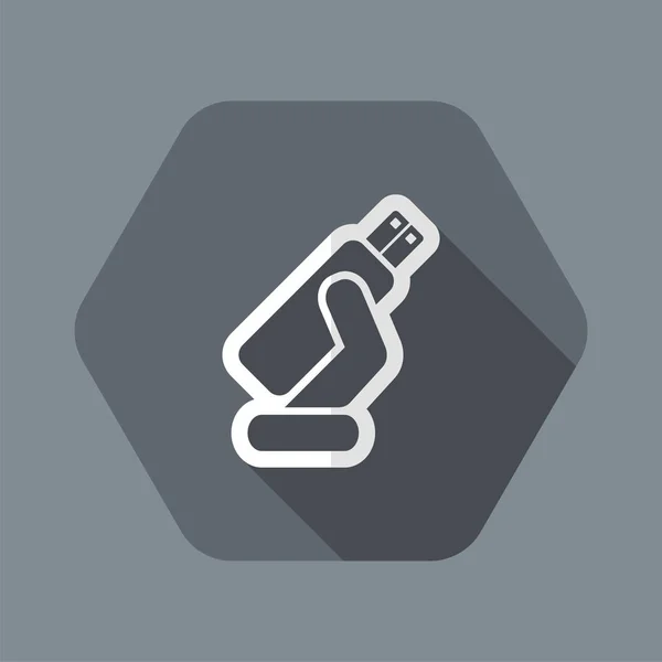 USB-geheugen pictogram — Stockvector