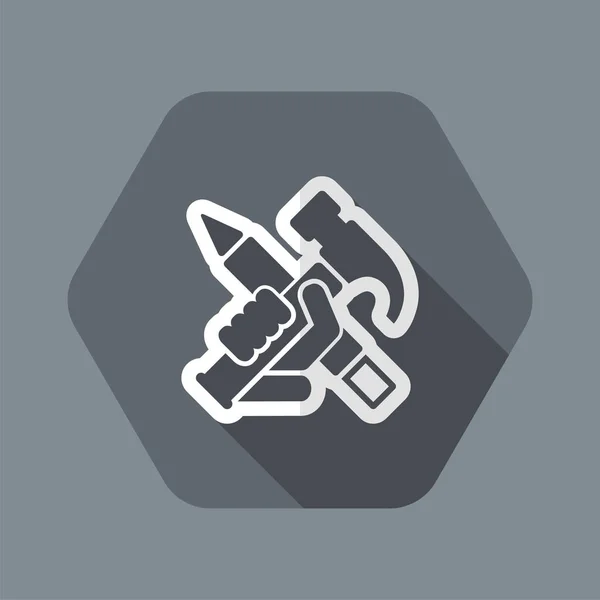 Icône outils de travail — Image vectorielle