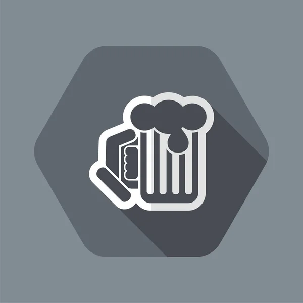 Taza de cerveza — Vector de stock
