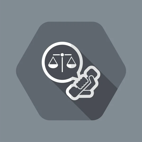 Legal assistance icon — Stock Vector