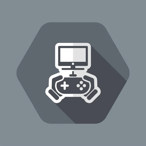 Videogame pictogram — Stockvector