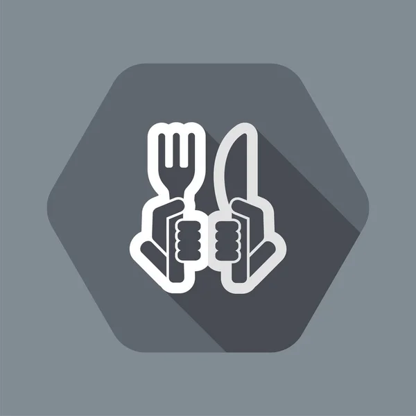 Restaurantikon – Stock-vektor