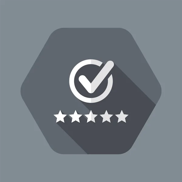 Beste rating - vlakke minimale pictogram — Stockvector